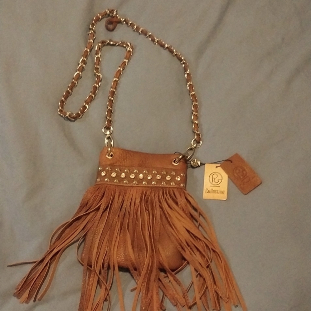 Leather P&G cowgirl style purse